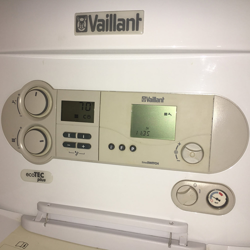 Vaillant boiler - photo of the control panel